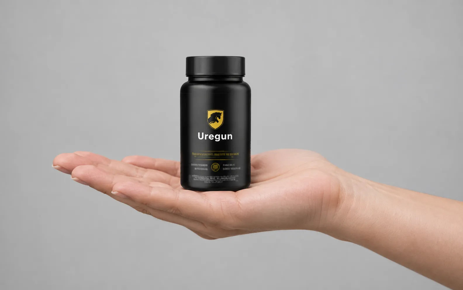 Urogun — Verpackung in der Hand