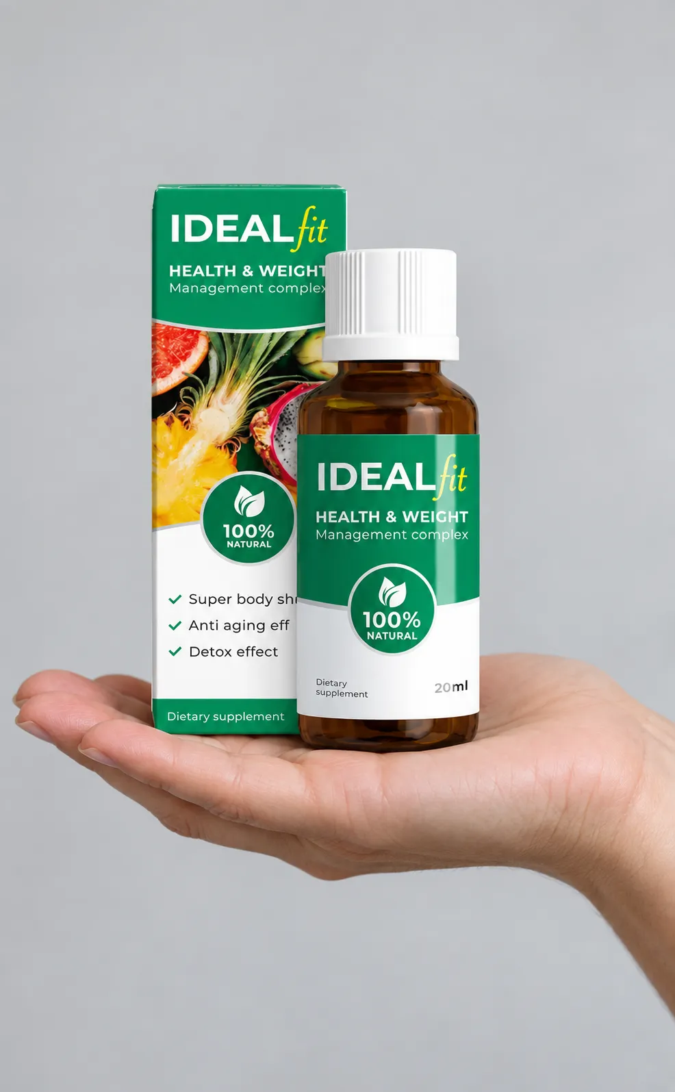 IdealFit — Verpackung in der Hand