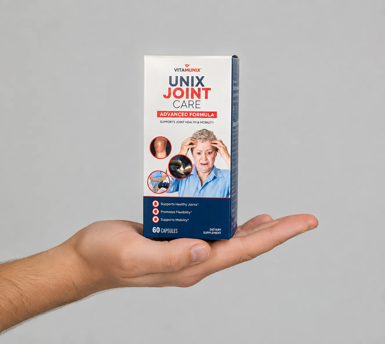 Flexosamine — Verpackung in der Hand