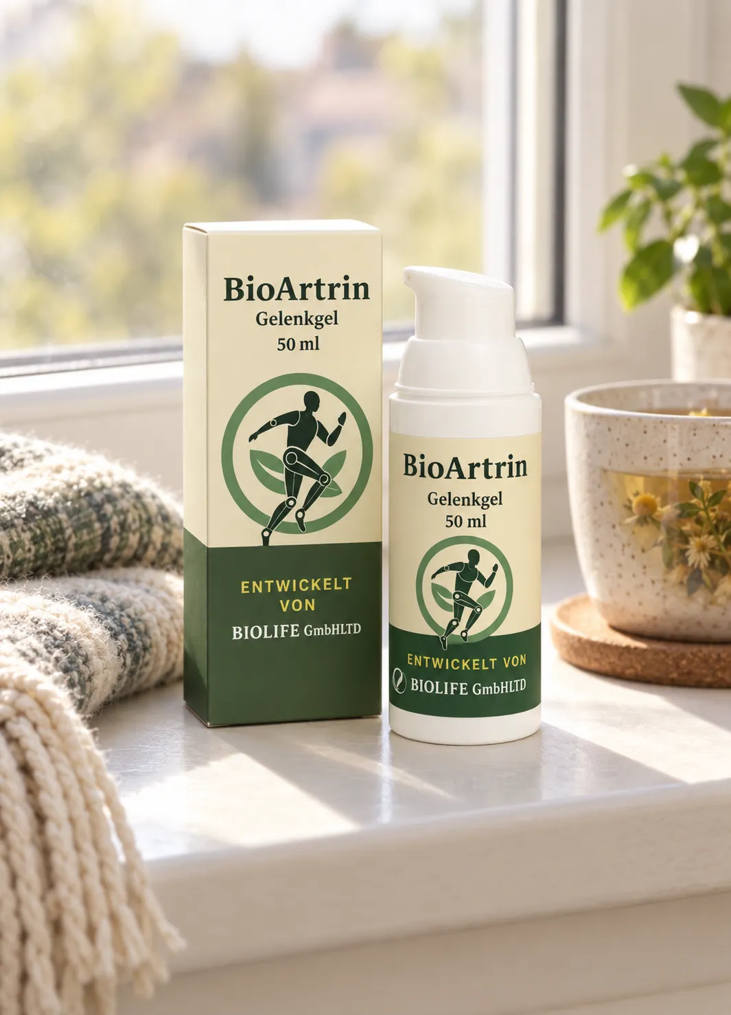 BioArtrin — Verpackung im Alltag