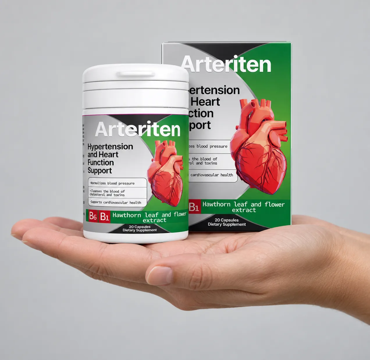 Arteriten — Verpackung in der Hand