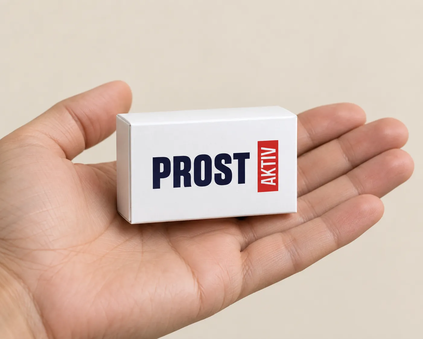 ProstaAktiv — Verpackung in der Hand