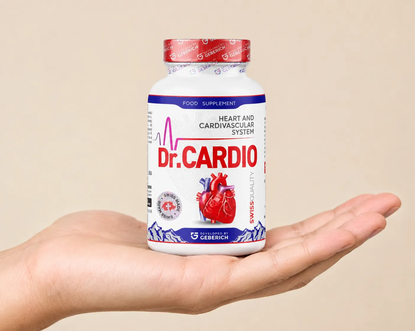 Dr.Cardio — Verpackung in der Hand