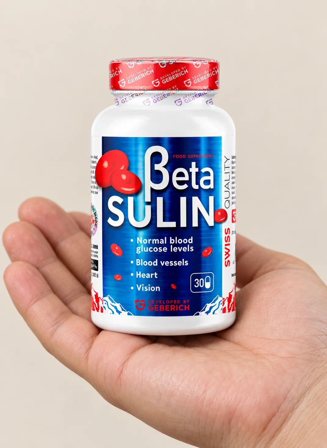 Betasulin — Verpackung in der Hand