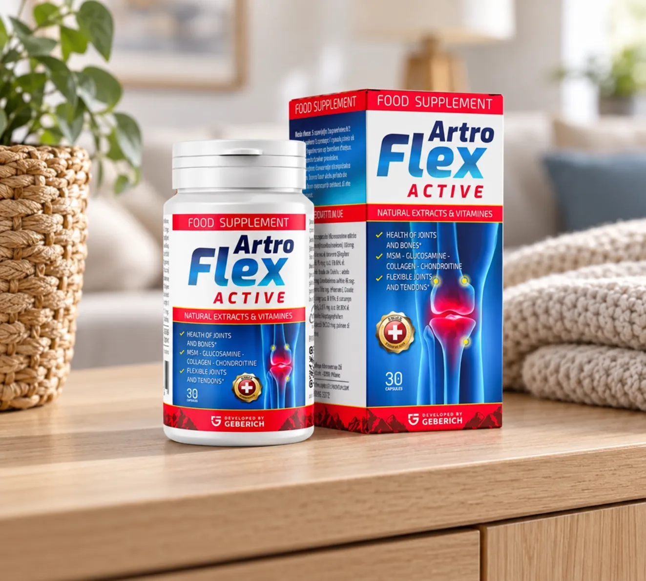 Artroflex Active — Verpackung im Alltag