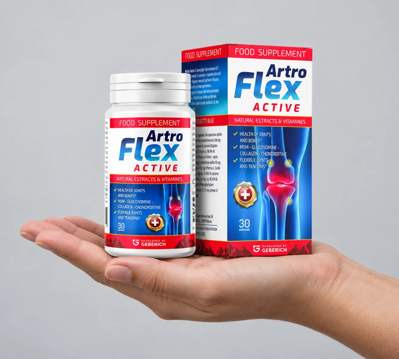 Artroflex Active — Verpackung in der Hand