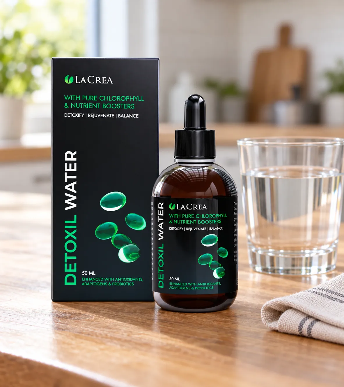 Detoxil Water Parasites — Verpackung im Alltag