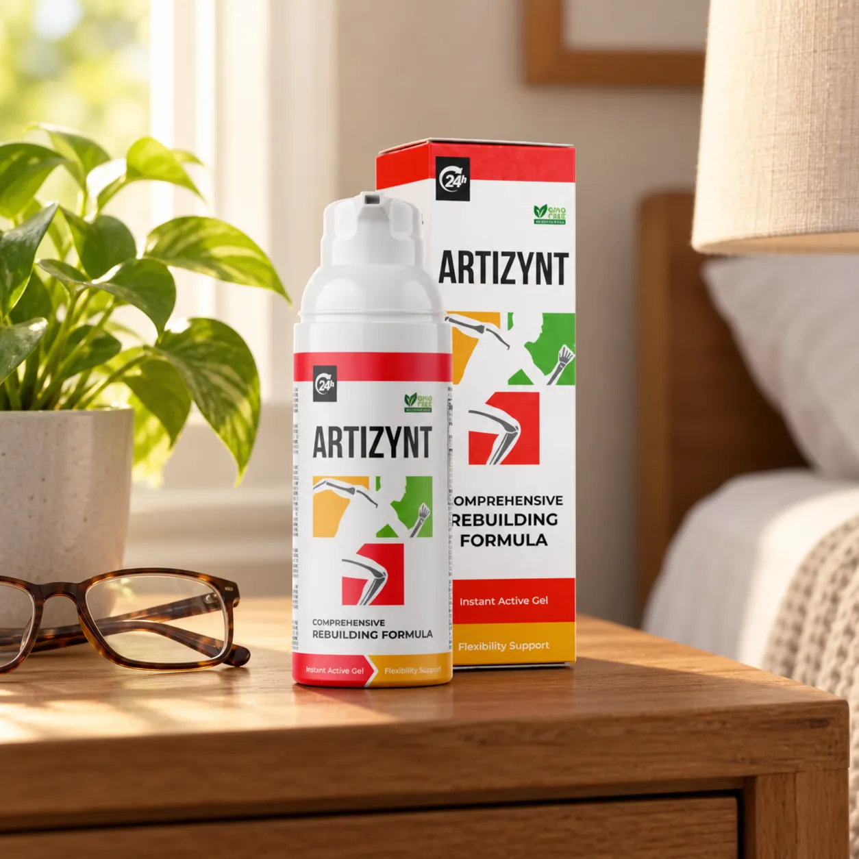 ArtiZynt Gel — Verpackung im Alltag