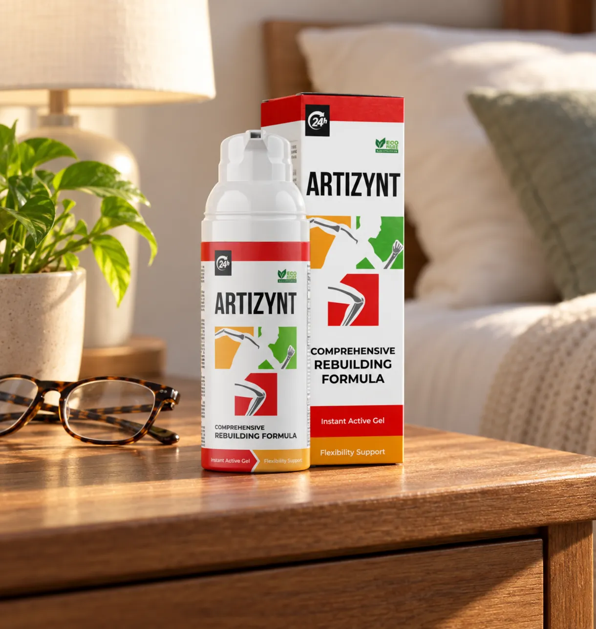 ArtiZynt Gel — Verpackung im Alltag