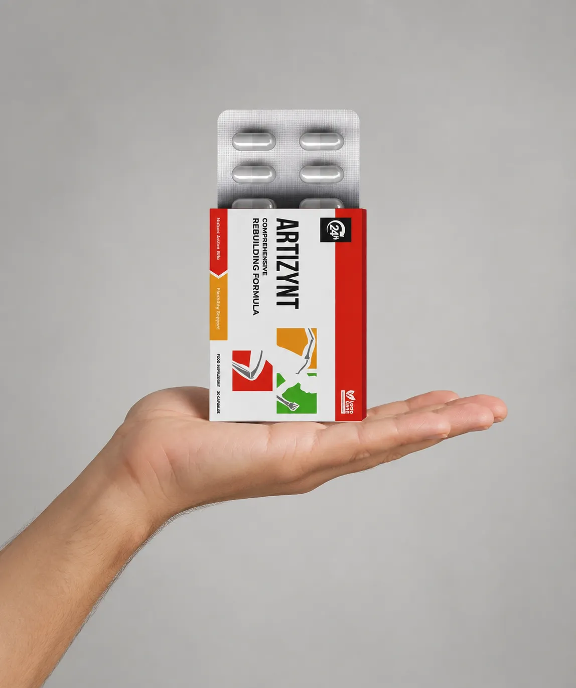ArtiZynt Capsules — Verpackung in der Hand