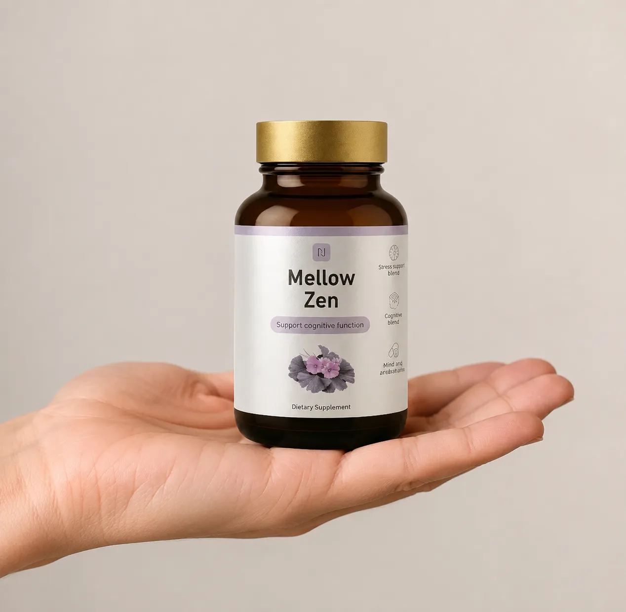 Mellow Zen — Verpackung in der Hand
