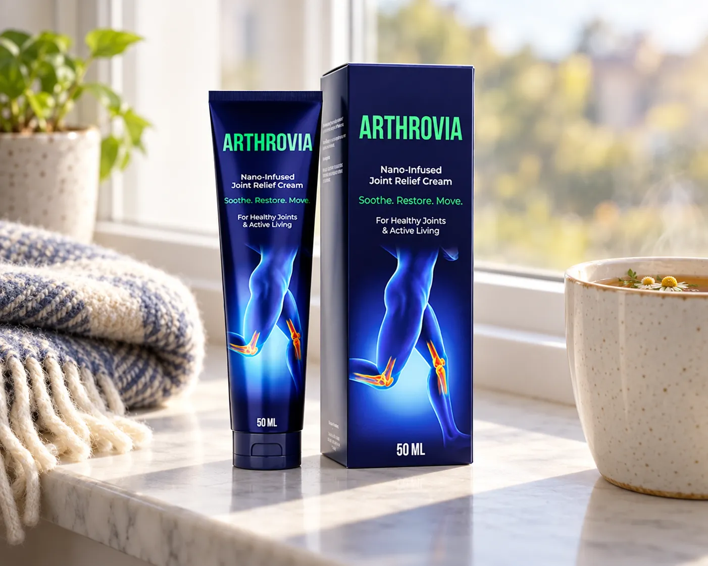 Arthrovia — Verpackung im Alltag