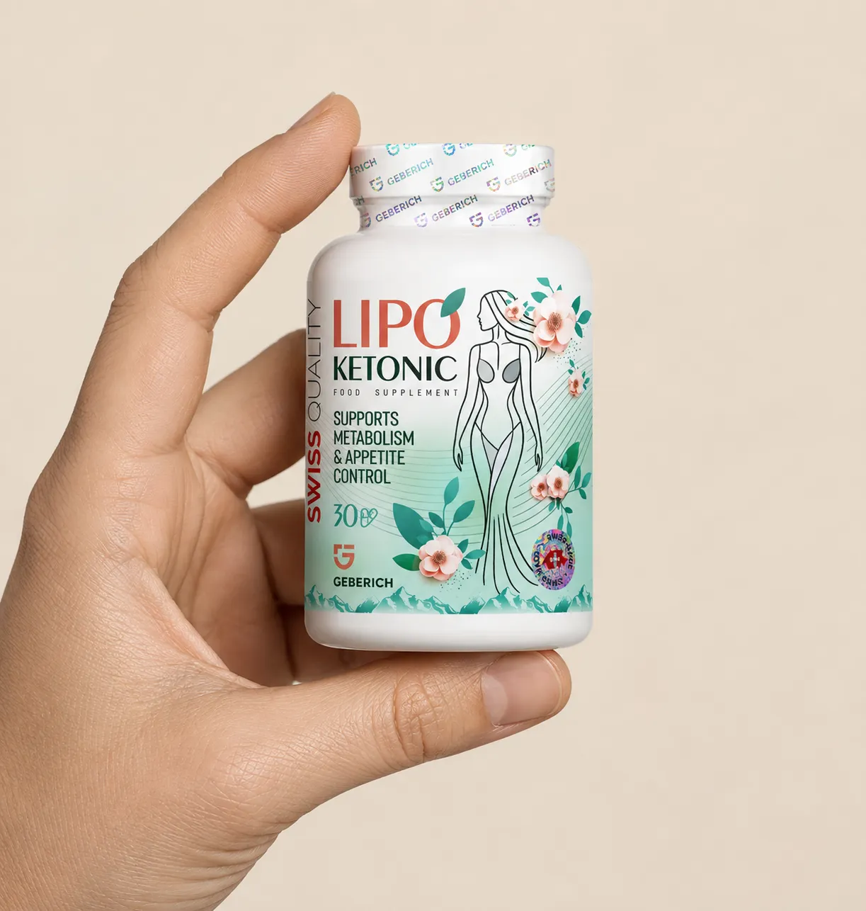 LIPOKETONIC — Verpackung in der Hand