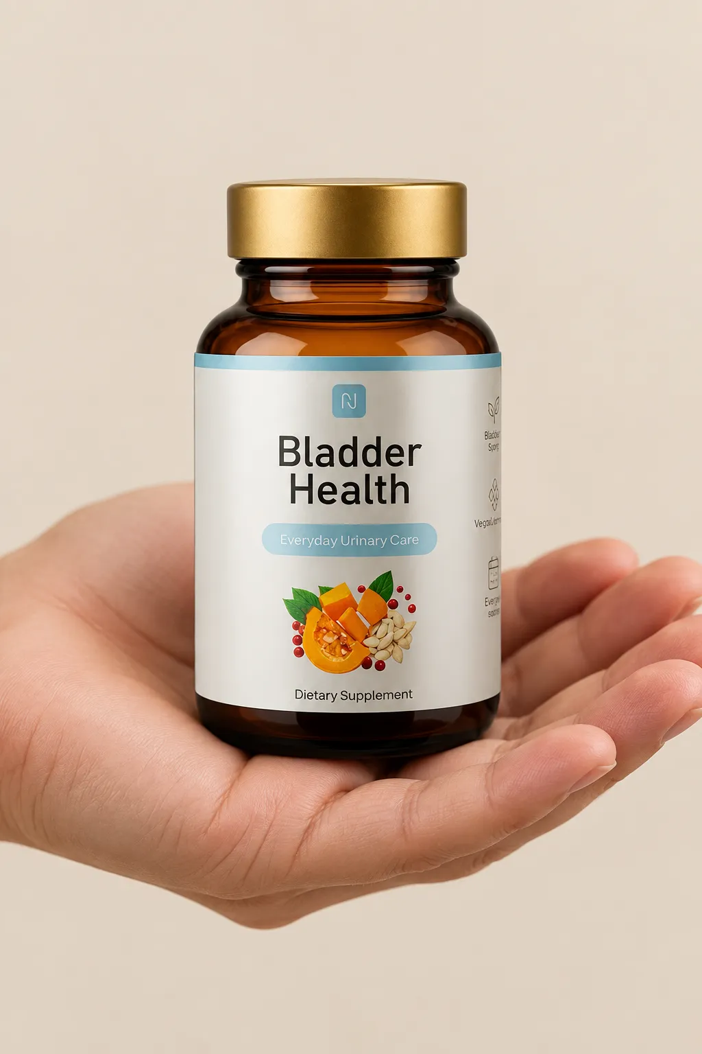 Bladder Health — Verpackung in der Hand