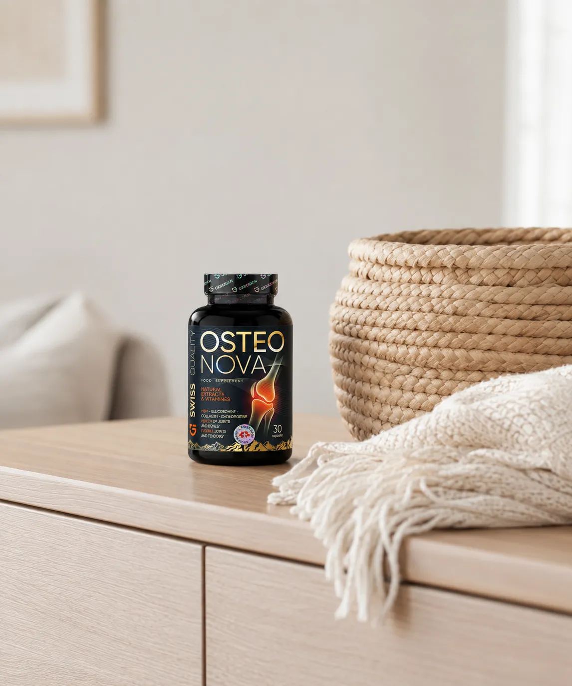 OsteoNova — Verpackung im Alltag