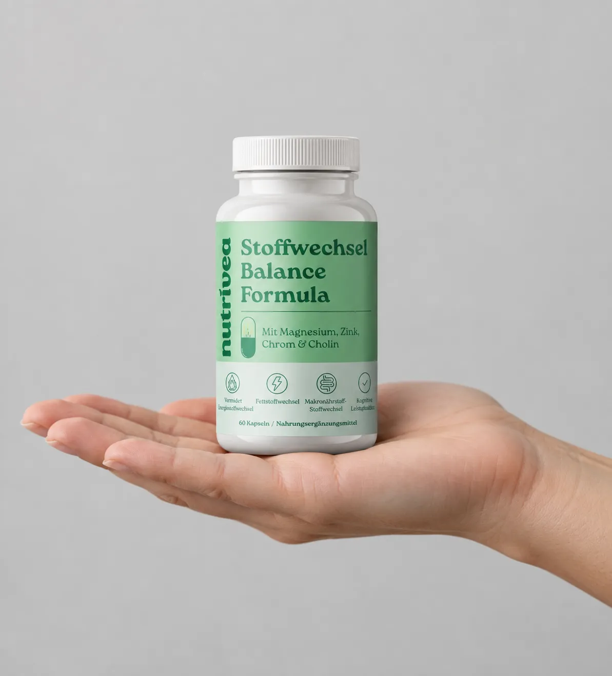 Nutrivea — Verpackung in der Hand