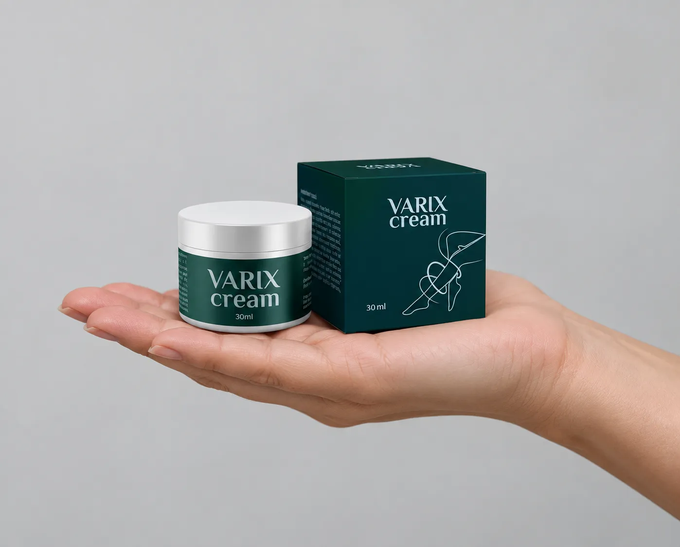 Varix cream — Verpackung in der Hand
