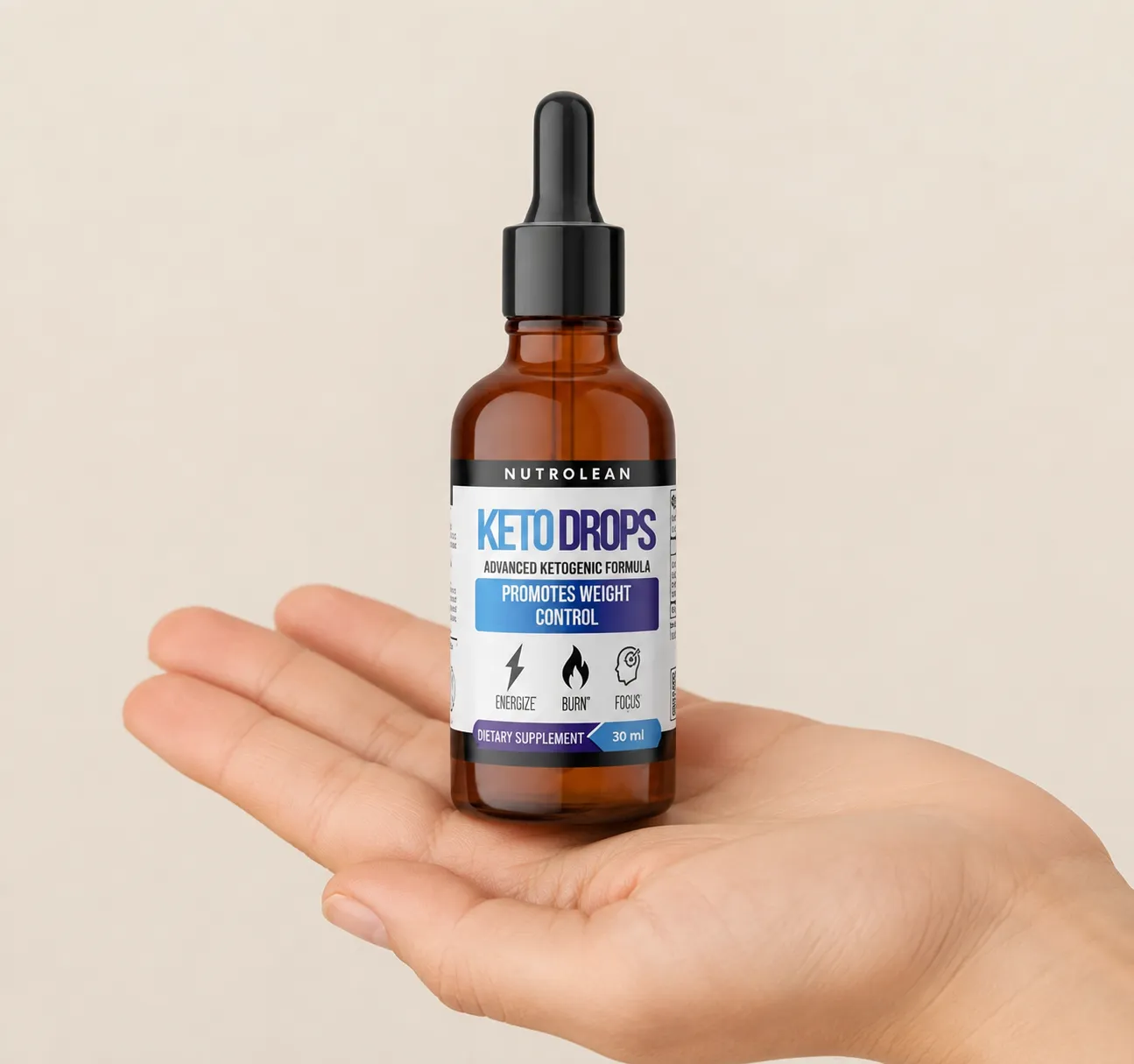 Nutrolean — Verpackung in der Hand
