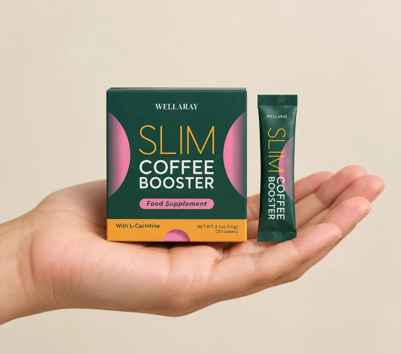 Wellaray — Verpackung in der Hand