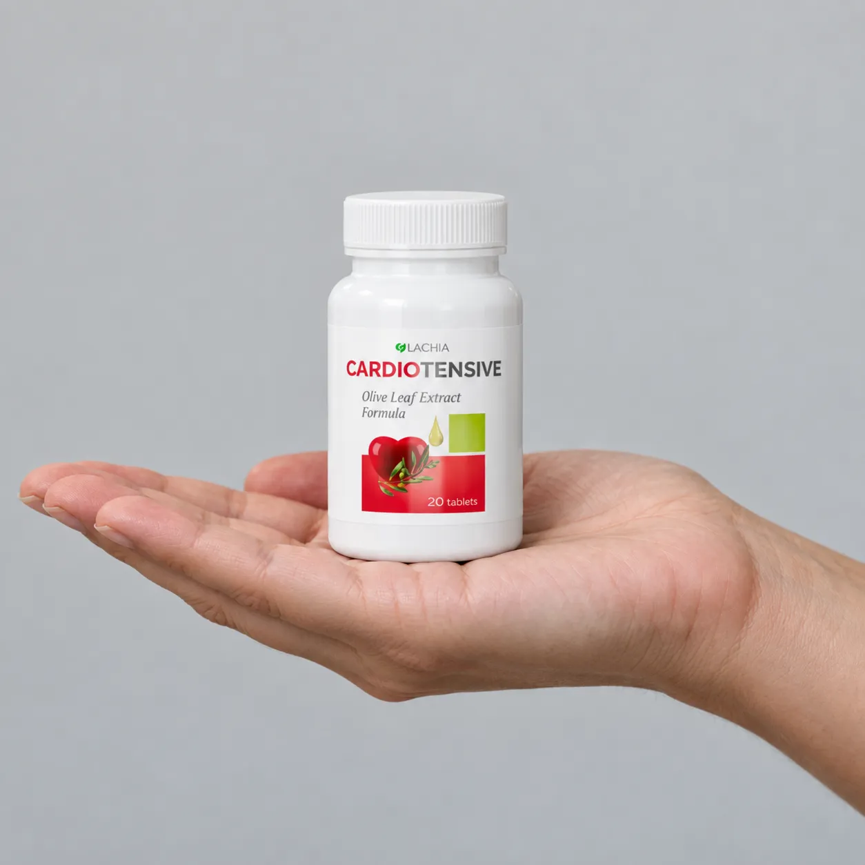 Cardiotensive — Verpackung in der Hand