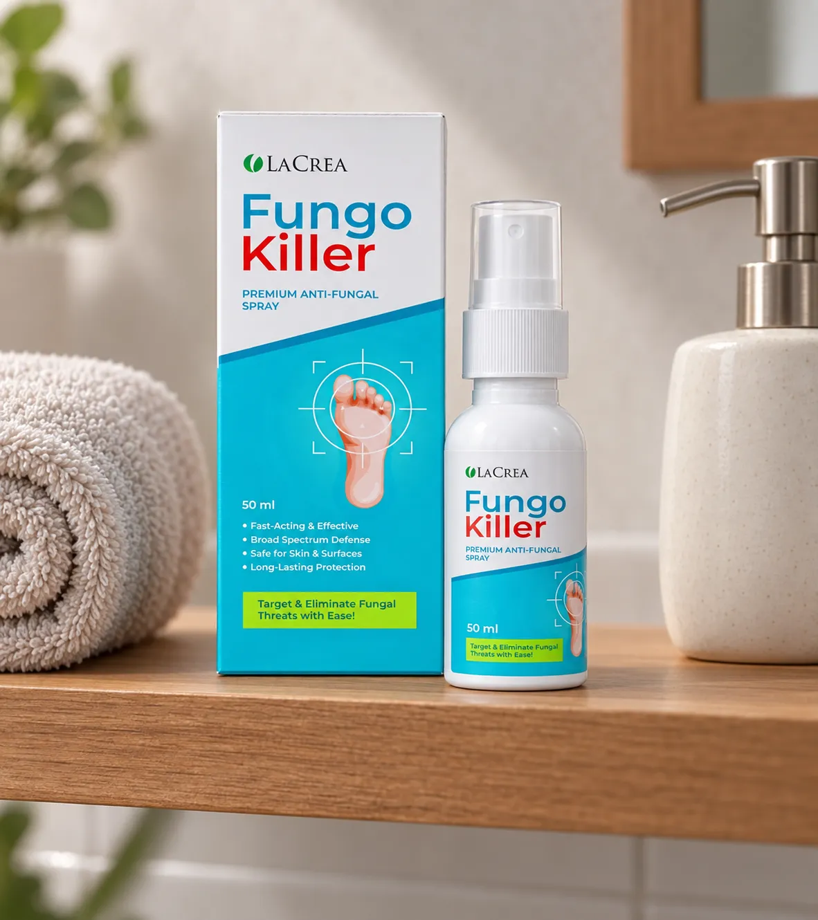 Fungokiller — Verpackung im Alltag