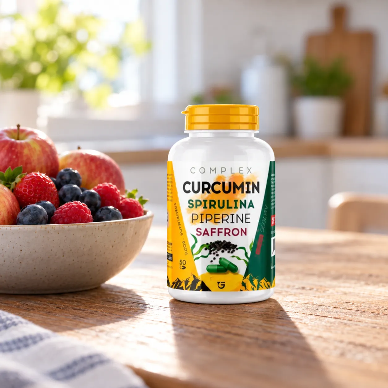Curcuma Complex — Verpackung im Alltag