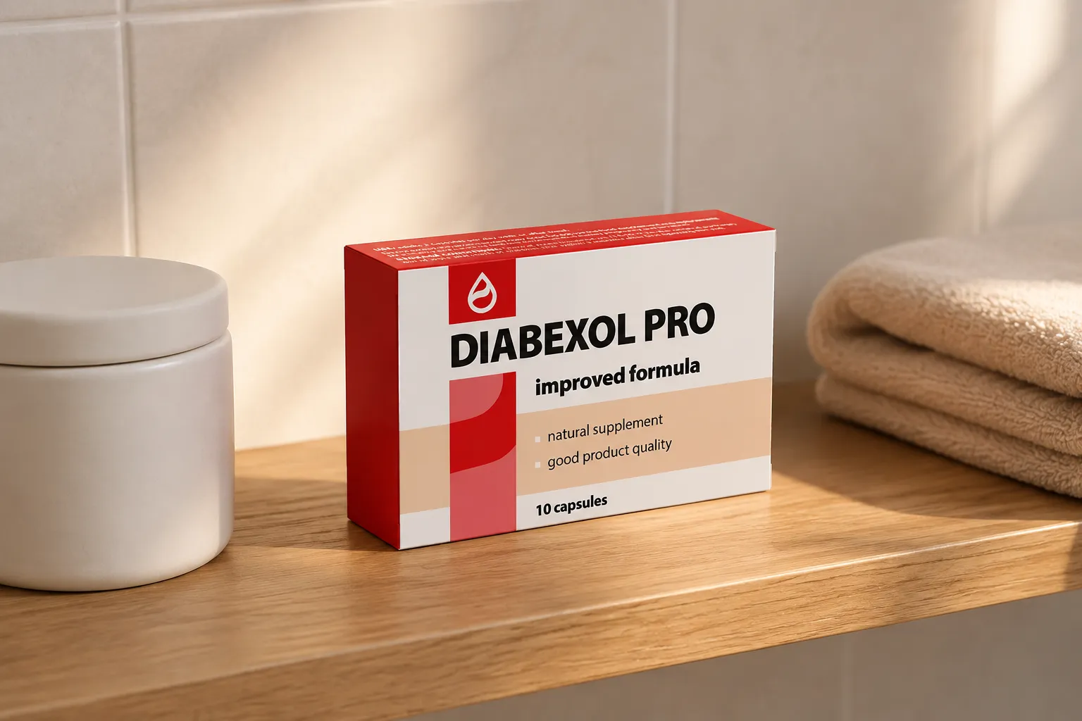 Diabexol Pro — Verpackung im Alltag