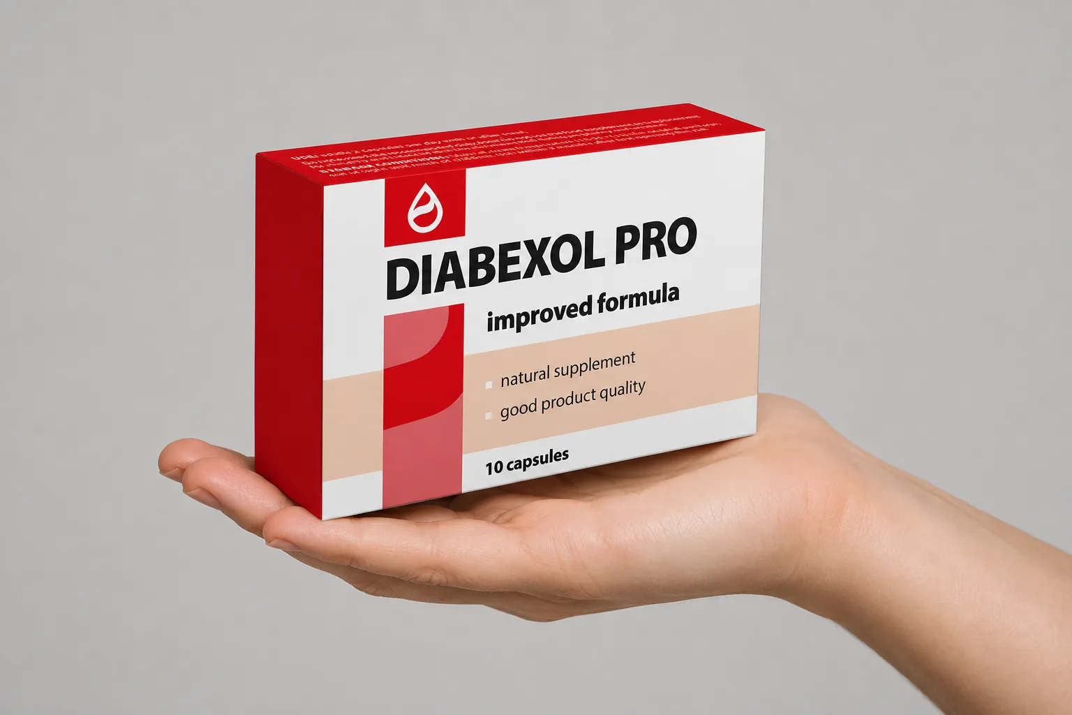 Diabexol Pro — Verpackung in der Hand